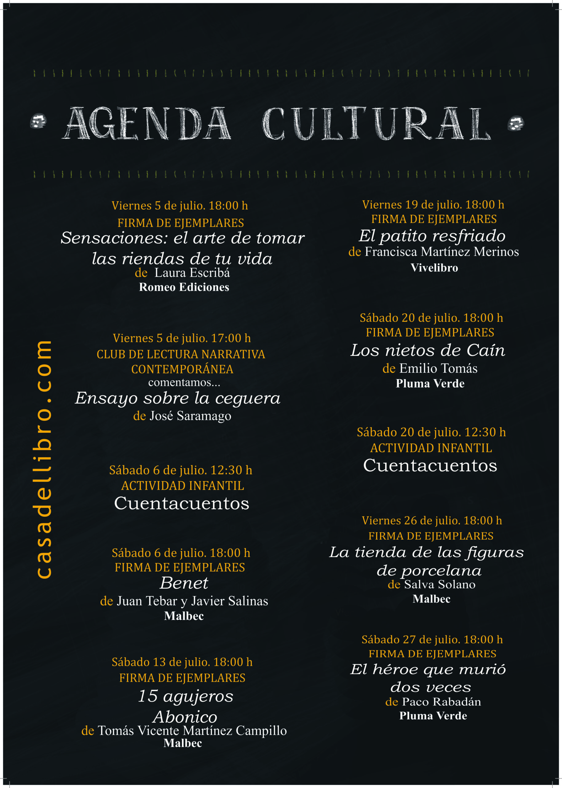 AGENDA CULTURAL CARTAGENA