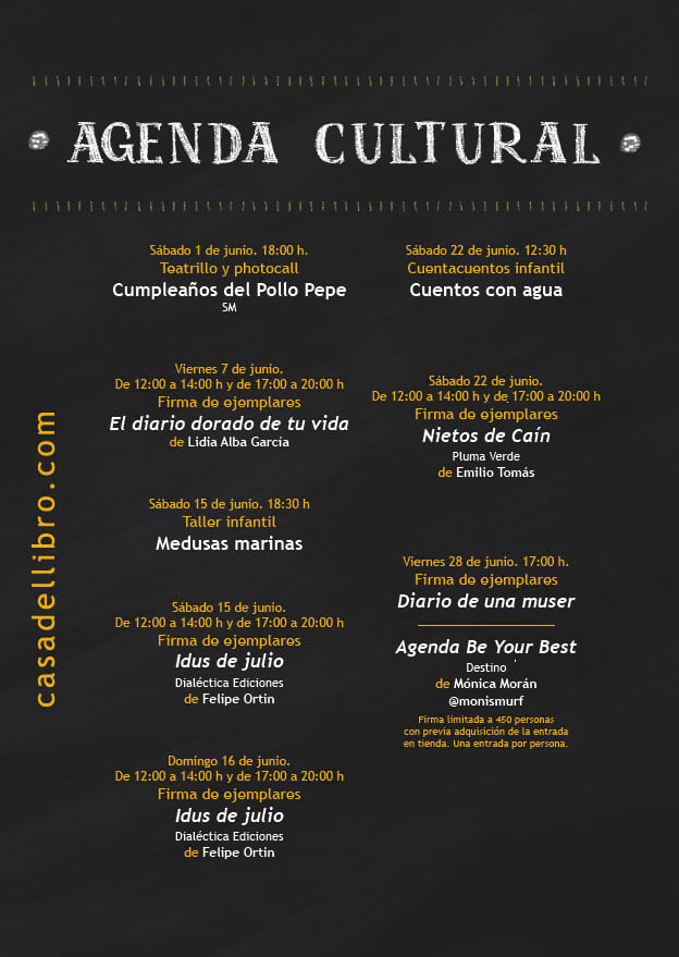 Eventos culturales junio centro comercial Xanadú