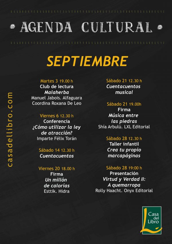 Eventos SEPTIEMBRE 19 Málaga